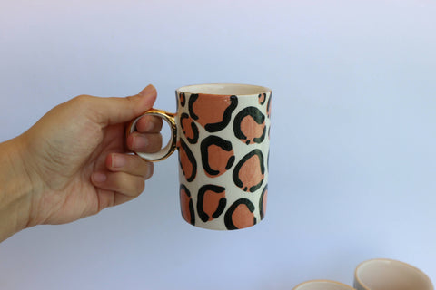I'm ART Handmade Leopard Coffee Cup