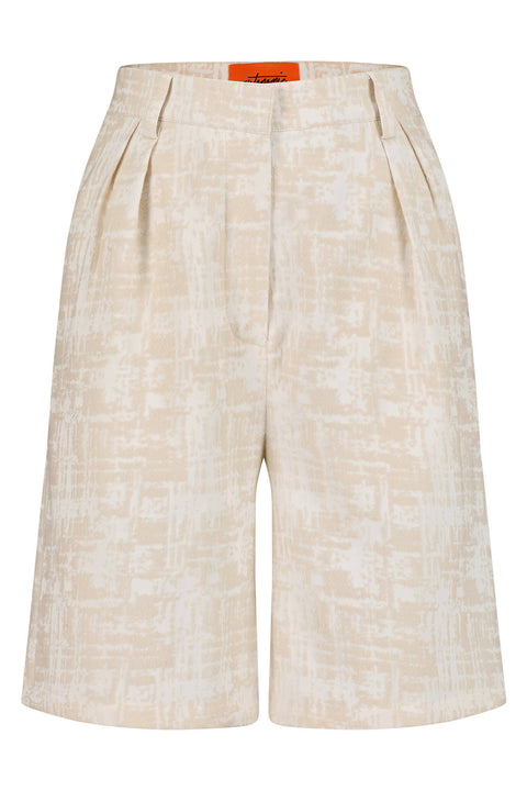 bermuda shorts beige front
