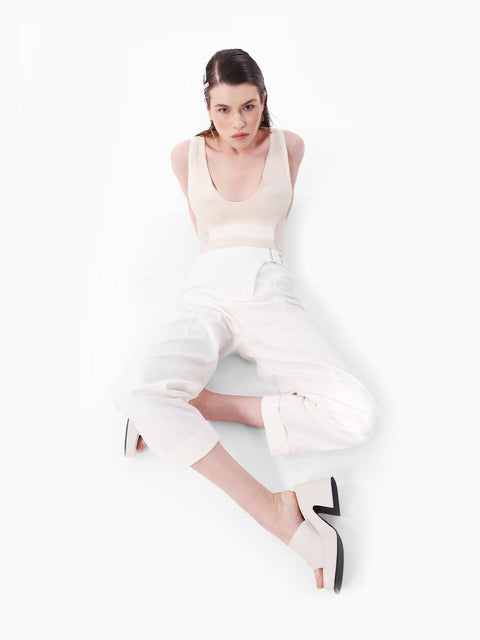 White Carrot Fit Trousers