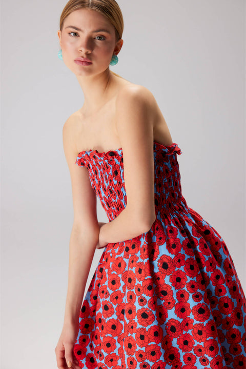 GRAPE GARDEN SLEEVELESS MIDI DRESS