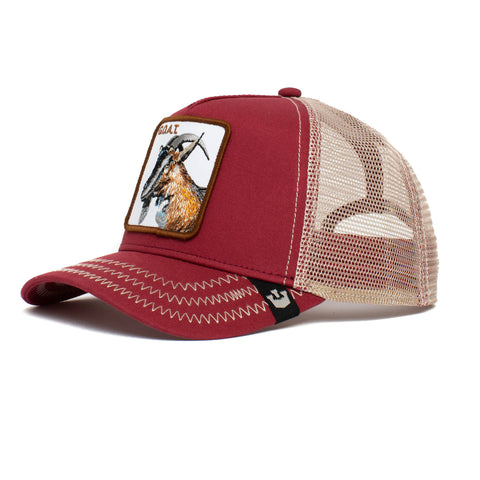 The Goat Trucker Hat Red