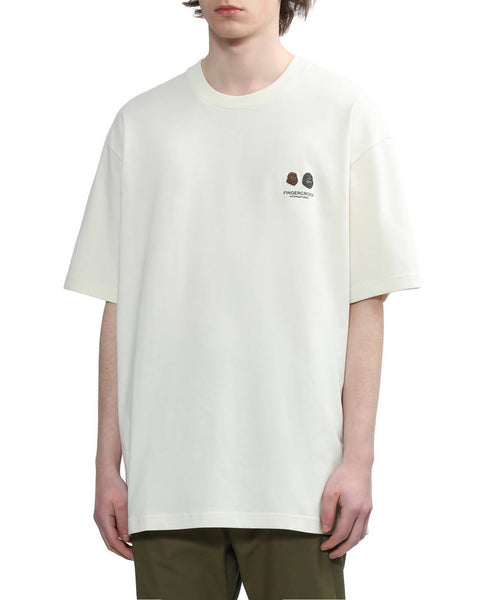 Big Foot Logo Ivory T-shirt in Cotton Jersey