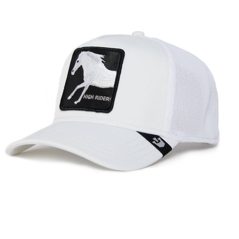 Platinum High Trucker Hat White