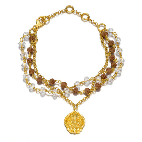 Shivaloka Gajanana Crystal Blessing Bracelet