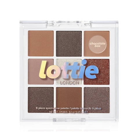 Lottie London Makeup Palette - Chocolate Box - 9 Shades
