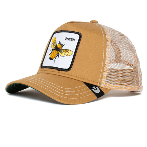 The Queen Bee Trucker Hat Khaki